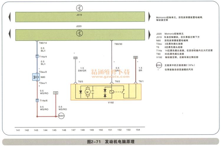 大众车电路图（大众车电路图识读75a）-图3