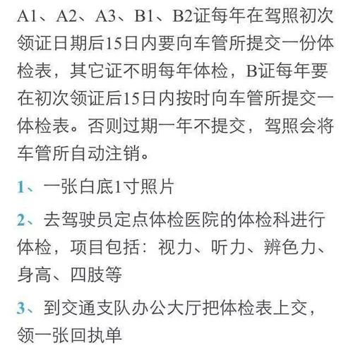 机动车驾驶证b2年检（驾驶证b2年检如何处理）