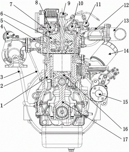 四缸柴油机结构（四缸柴油机结构组成）