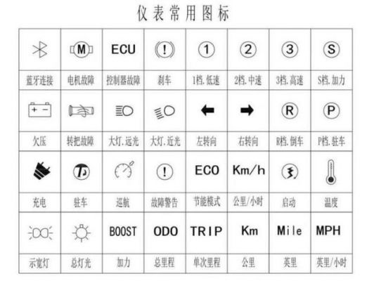 金鹏电动车仪表盘（金鹏电动车仪表盘显示图解）